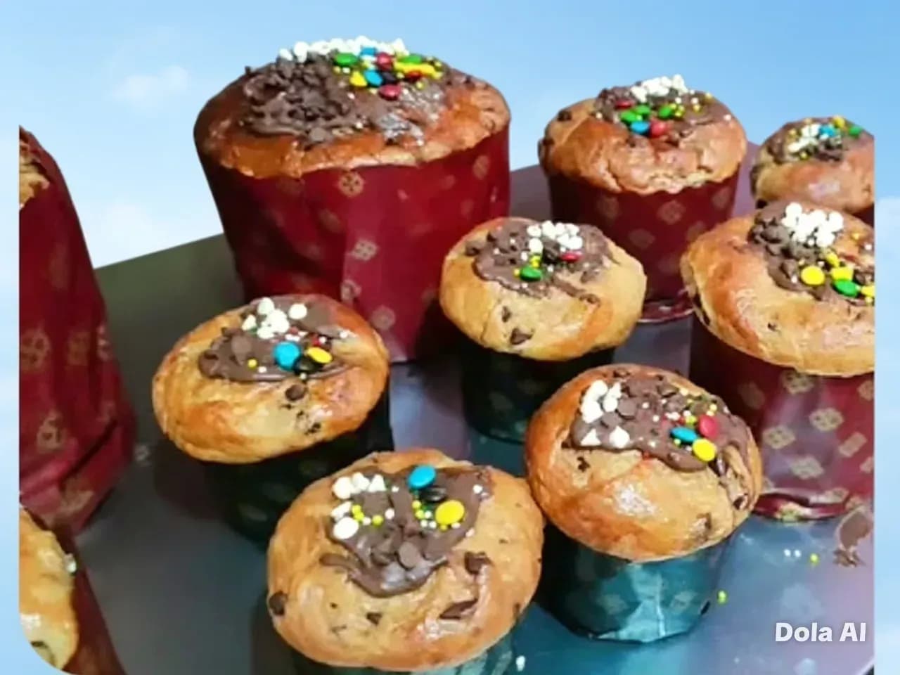 Panes de pascua de chocolate