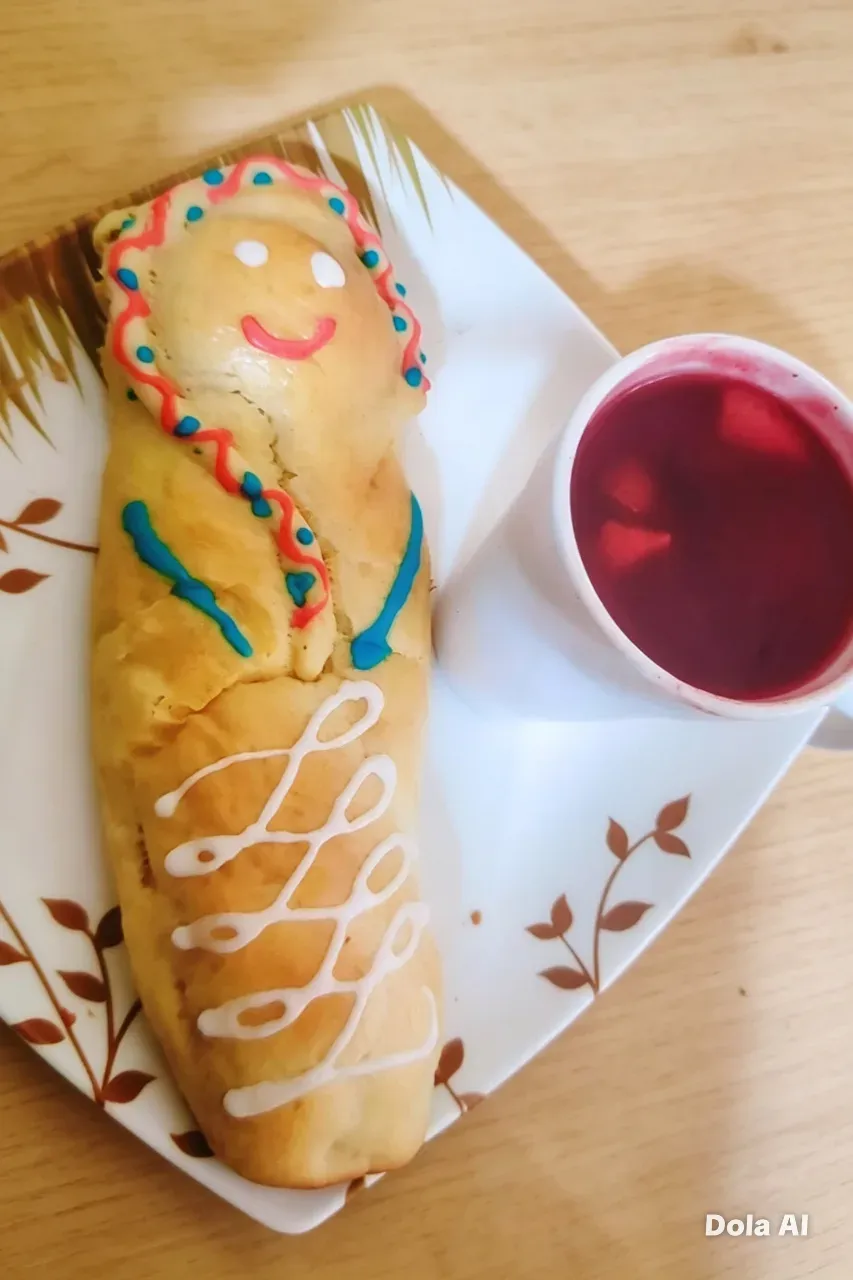 Colada morada y guaguas de pan