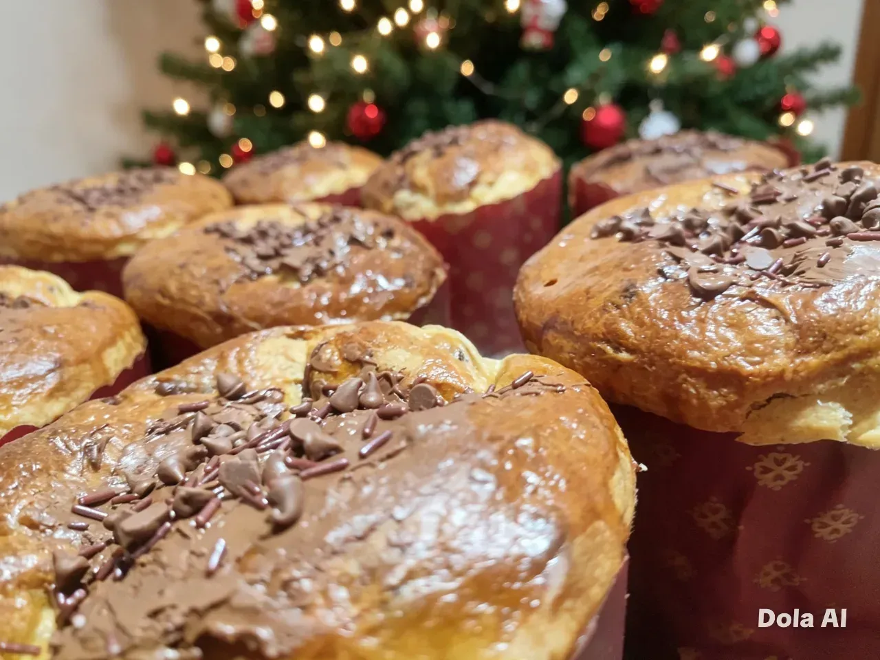 Panetones sabor chocolate