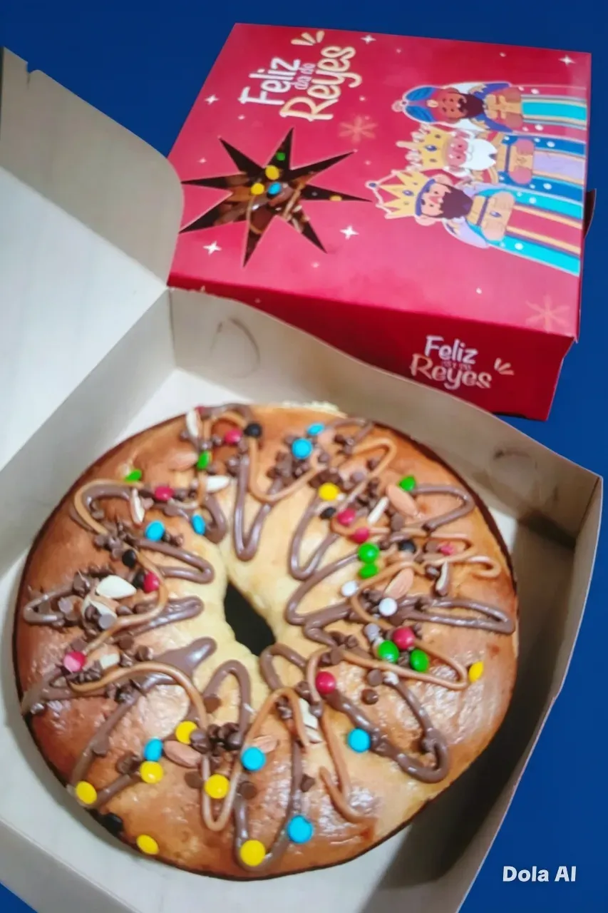 Rosca de reyes choco manjar