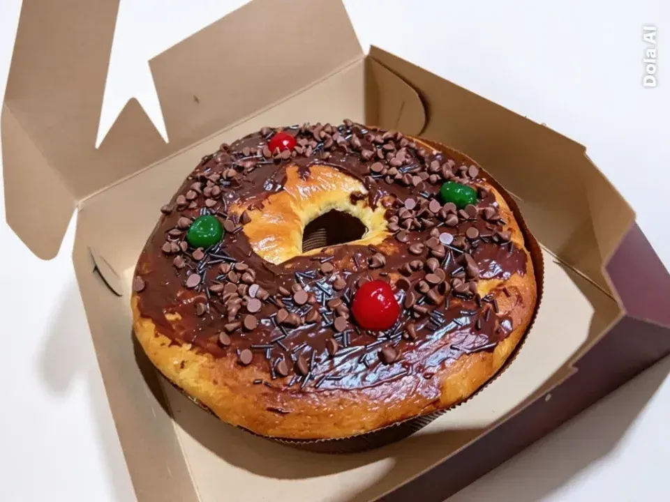 Rosca de reyes chocolate